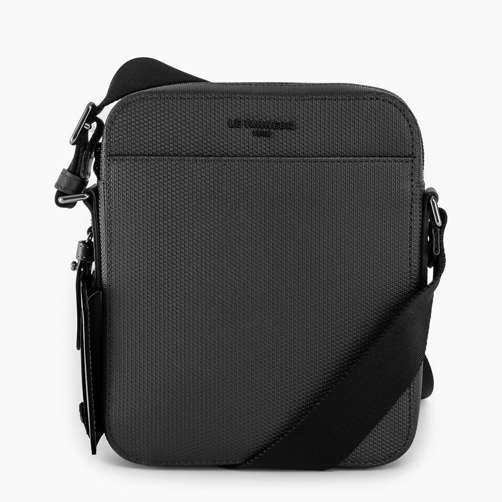Petite sacoche Emile en cuir monogramme