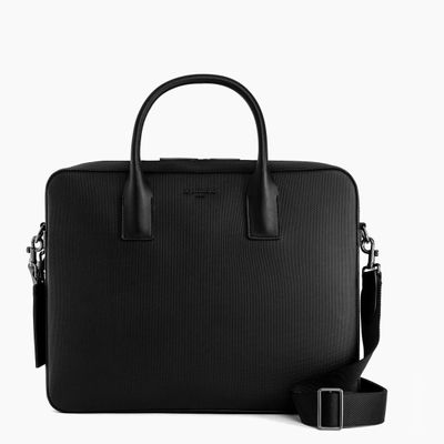 Porte documents 14" Emile en cuir monogramme