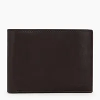 Portefeuille horizontal moyen modèle 2 volets Gary en cuir huilé