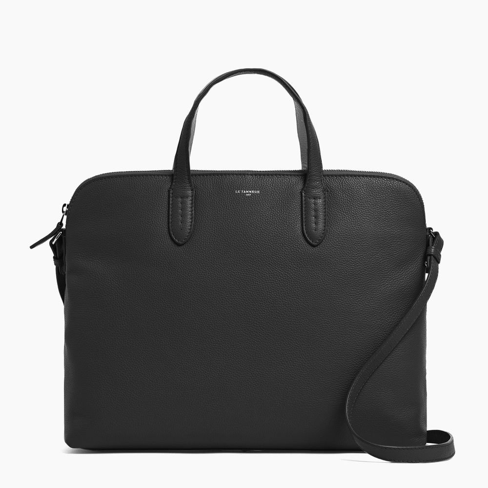 Porte documents 1 soufflet 14" Sophie en cuir grain