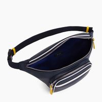 Sac banane en cuir lisse