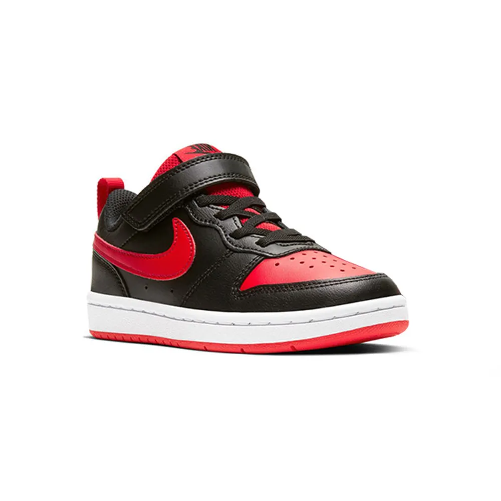 Kid's Preschool Court Borough Low 2 Black/University Red