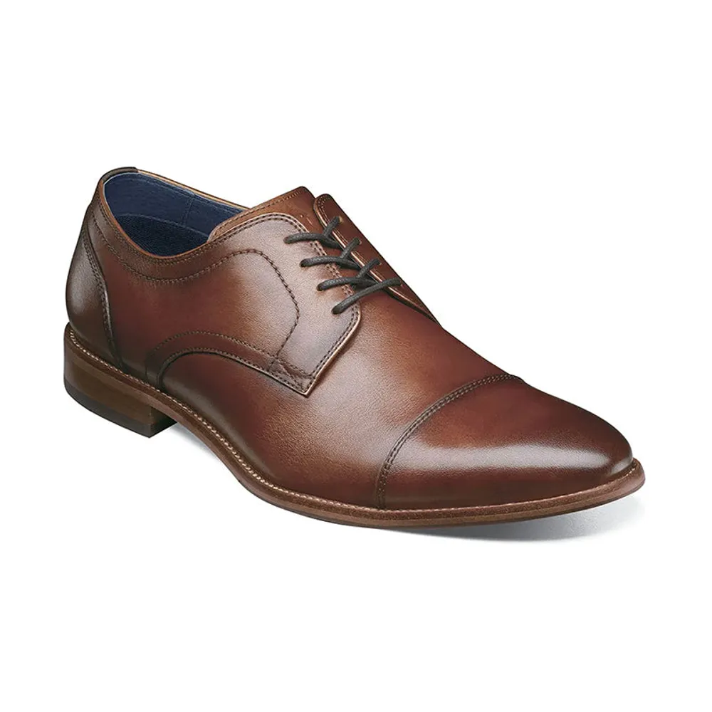 Men's Flex Cap Toe Cognac Smooth