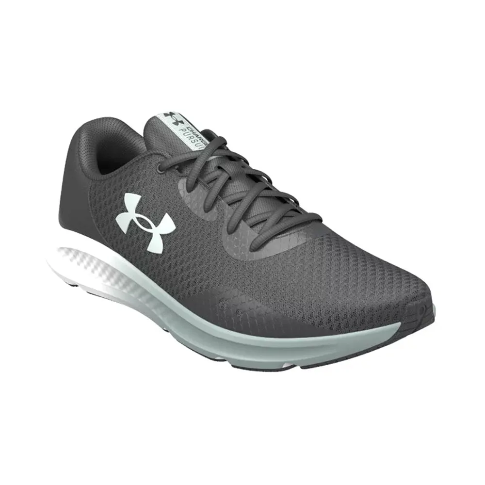 Women's Charged Pursuit 3 Jet Grey/Grey/Illusion Green