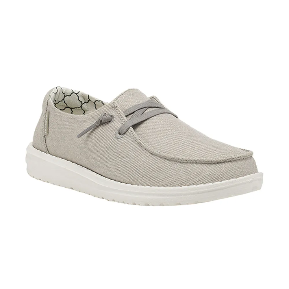 HEYDUDE Women's Wendy Sparkling Pearl Grey