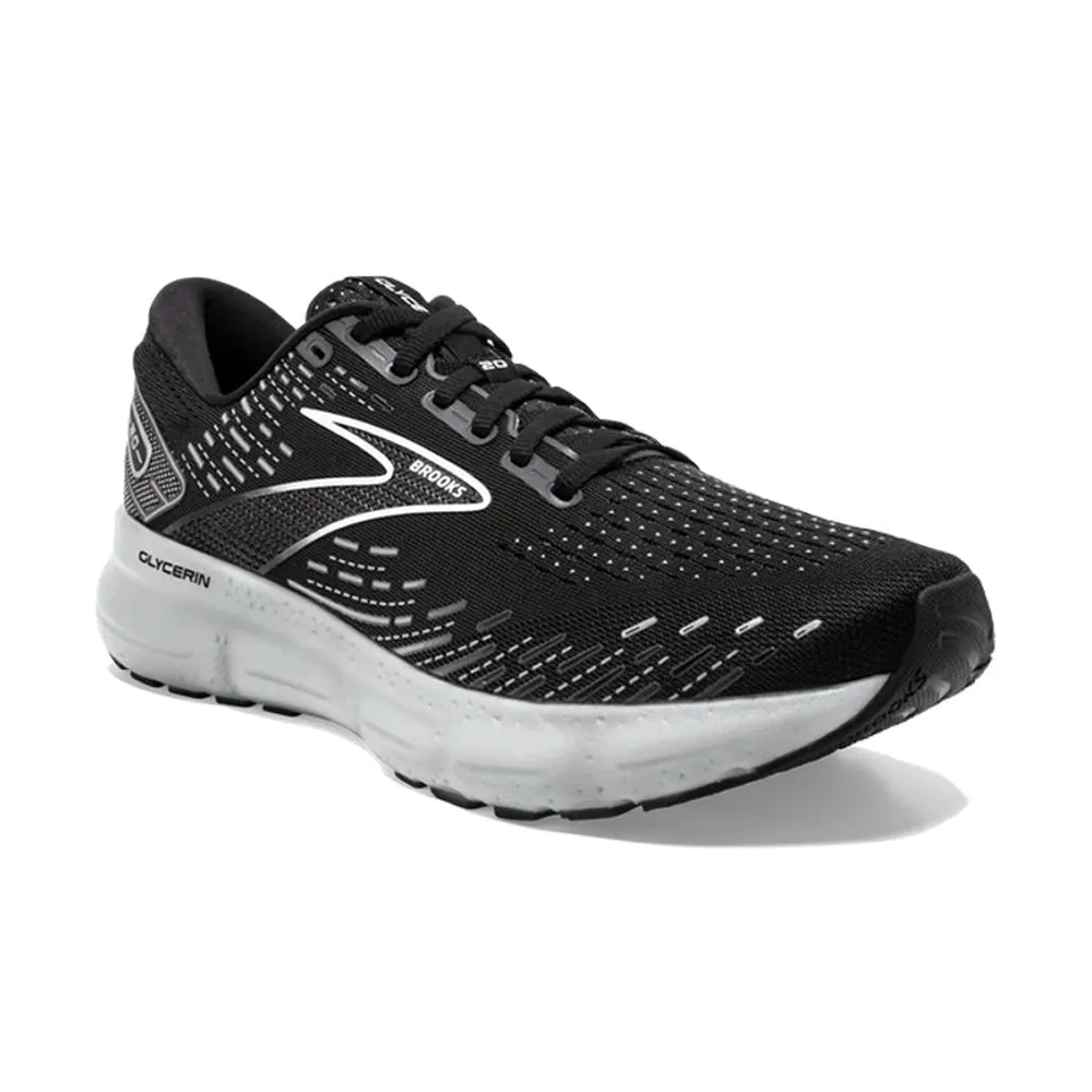 Men's Glycerin 20 (WIDE) Black/White/Alloy