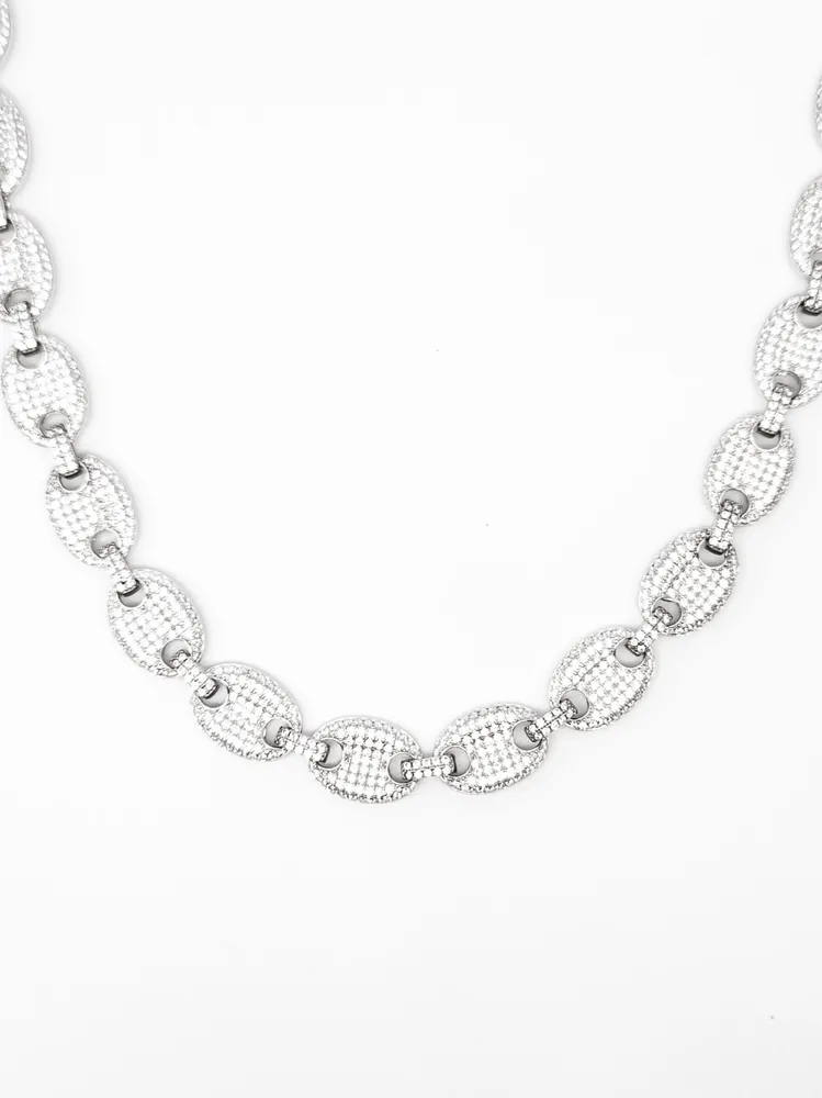 Sterling Silver & Cubic Zirconia Chain
