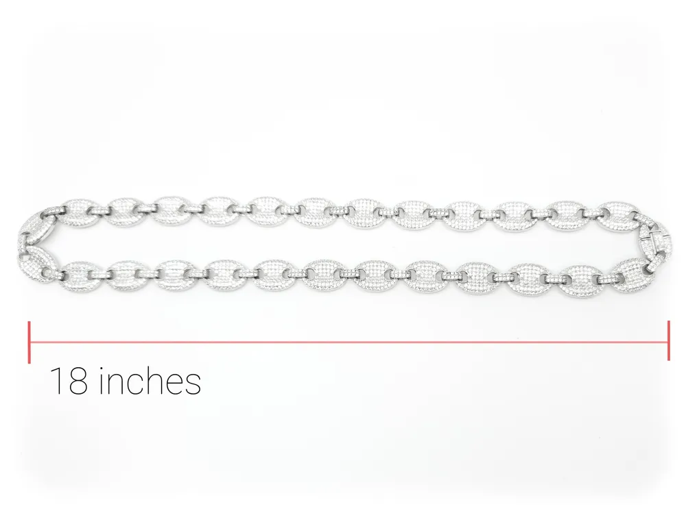 Sterling Silver & Cubic Zirconia Chain