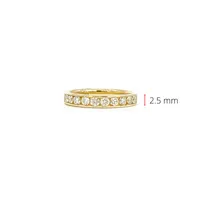 14K Gold 0.25cttw Diamond Anniversary Channel Set Ring / Band