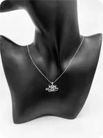 Sterling Silver 0.024cttw Canadian Diamond "Mom" Pendant, 18"