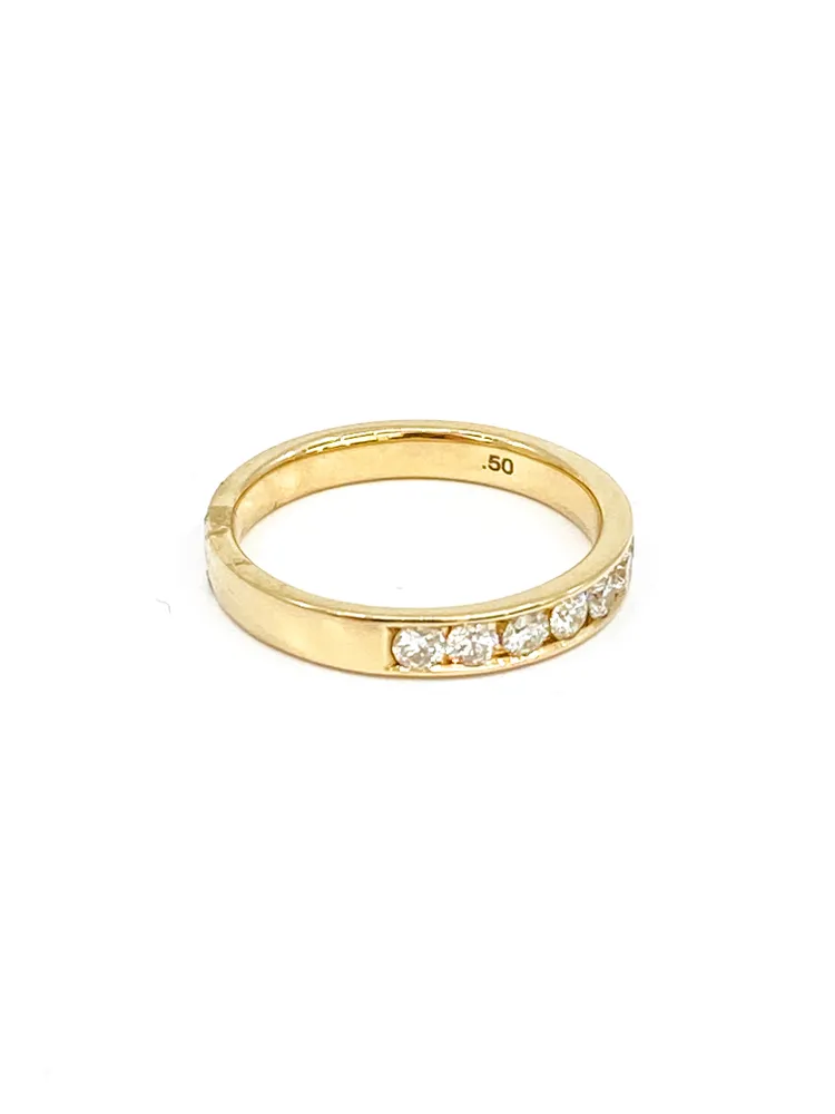 14K Gold 0.25cttw Diamond Anniversary Channel Set Ring / Band