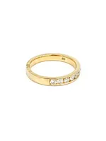 14K Gold 0.25cttw Diamond Anniversary Channel Set Ring / Band