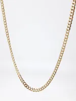 10K Yellow Gold 2.6mm Curb Chain with Lobster Claw - 20 Inches