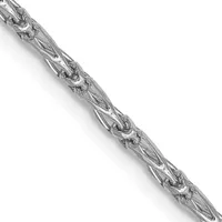 14K 1.6mm Diamond Cut Long Link Franco Chain - / Gold