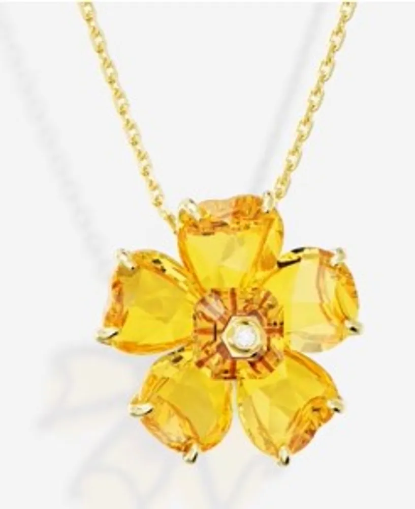 Open Flower Necklace in 10K Yellow Gold – Ann-Louise Jewellers