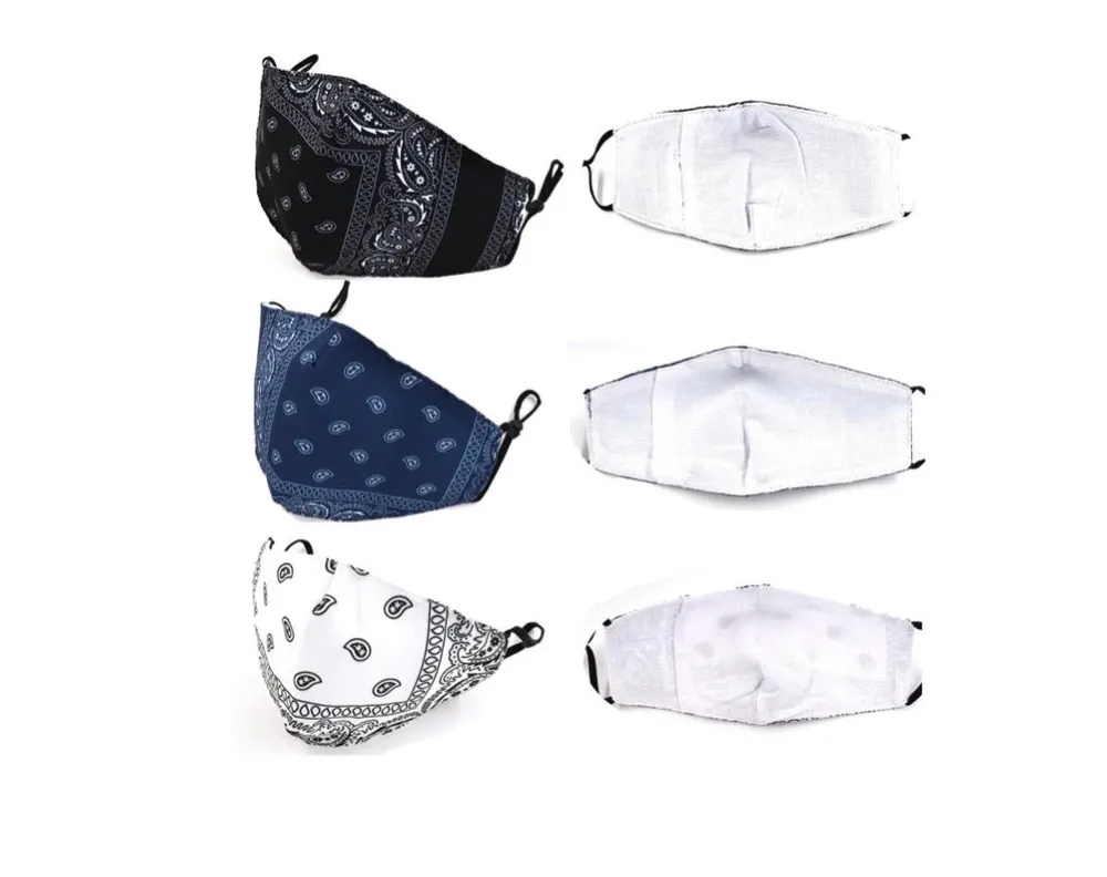Patterned Washable Fashionable Face Mask with Carrying Case