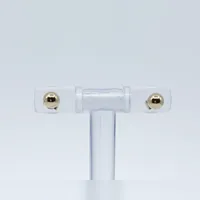 14K Gold Ball Earrings 4mm