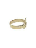 10K Yellow Gold Claddagh Ring, size 7