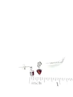 Garnet & Diamond Earring