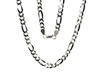Sterling Silver Figaro Chain 18"