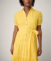 Cotton Eyelet Short Sleeve Augusta Dress