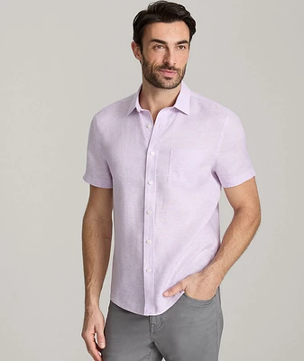 Wrinkle-Resistant Linen Short-Sleeve Cameron Shirt - FINAL SALE