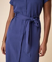Tencel™ Twill Short Sleeve Emma Shirt Dress - FINAL SALE