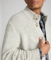 Wool-Blend Heavyweight Cardigan