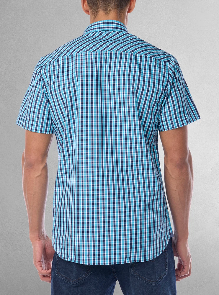 Men's casual short sleeve shirt