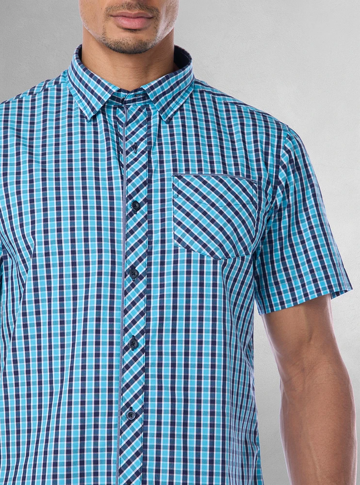 Men's casual short sleeve shirt
