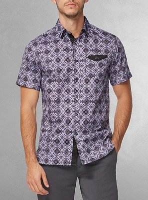 Chemise décontractée à manches courtes pour hommes