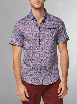 Chemise décontractée à manches courtes pour hommes