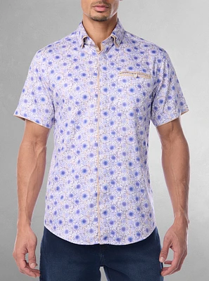 Men's casual short sleeve shirt