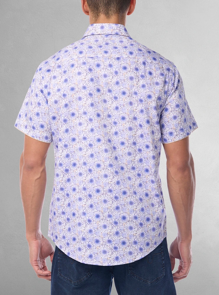 Men's casual short sleeve shirt