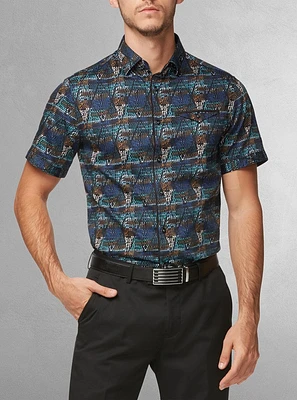 Men's casual short sleeve shirt
