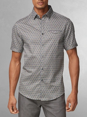 Men's casual short sleeve shirt