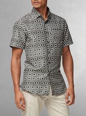 Men's casual short sleeve shirt
