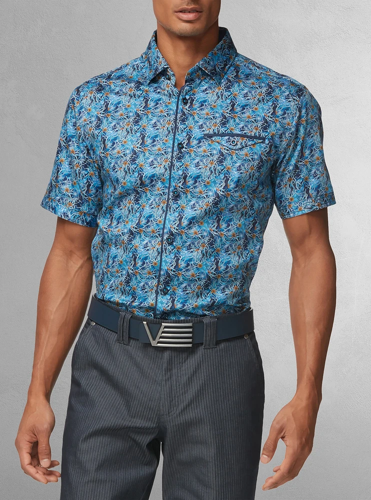 Chemise décontractée à manches courtes pour hommes