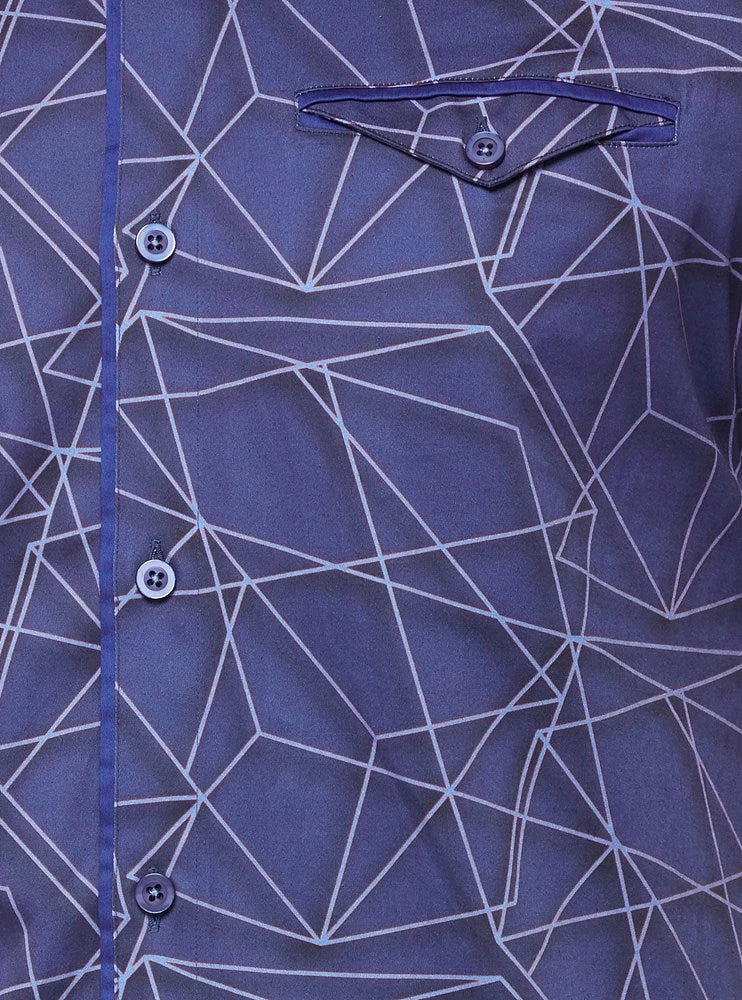 Chemise décontractée en stretch à manches courtes pour hommes