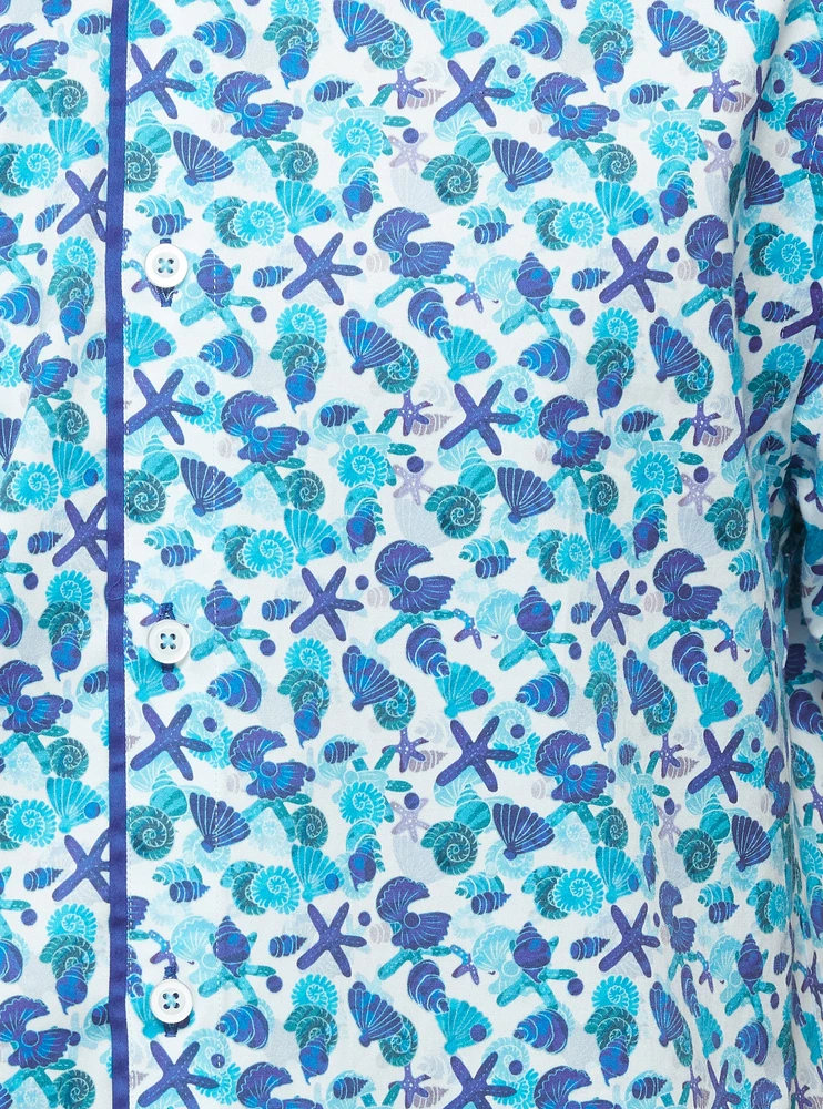 Chemise décontractée en stretch à manches courtes pour hommes