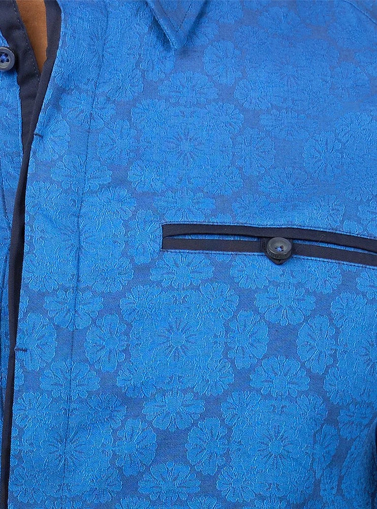 Chemise décontractée en stretch à manches courtes pour hommes