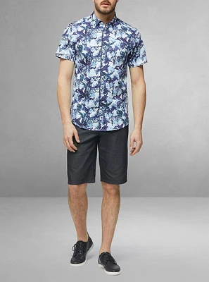 Men's casual short sleeve stretch shirt