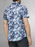 Men's casual short sleeve stretch shirt