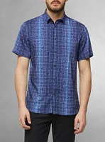 Men's casual short sleeve stretch shirt