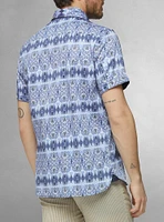 Men's casual short sleeve stretch shirt