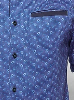 Chemise décontractée en stretch à manches courtes pour hommes