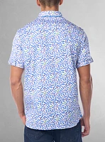 Chemise décontractée en stretch à manches courtes pour hommes