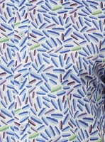 Chemise décontractée en stretch à manches courtes pour hommes
