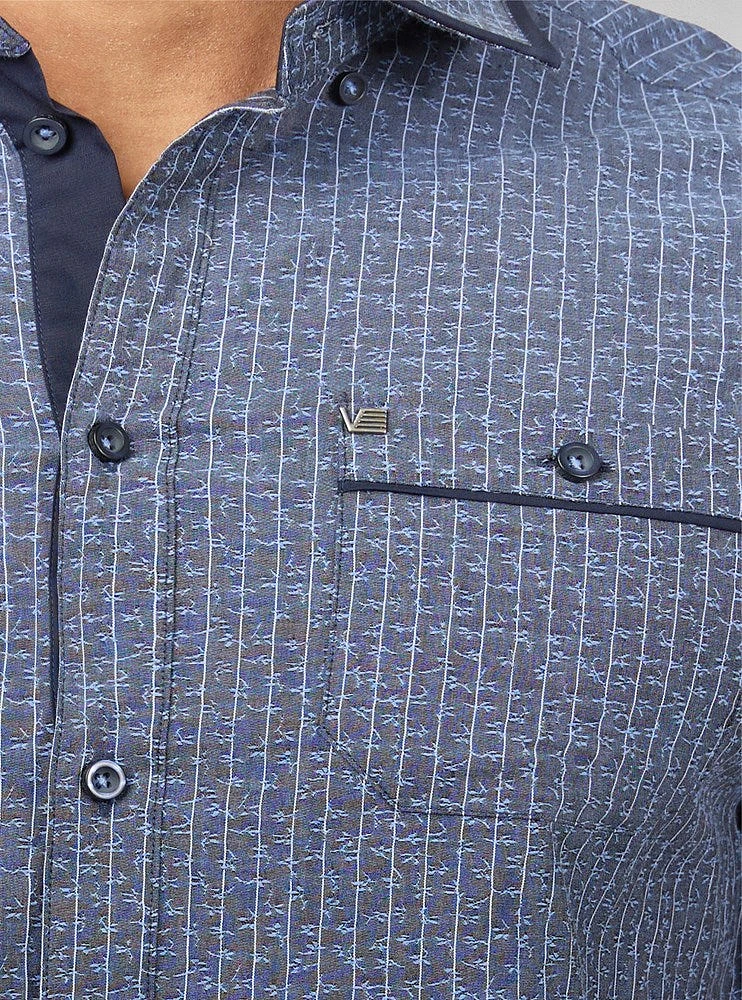 Men's casual short sleeve stretch shirt