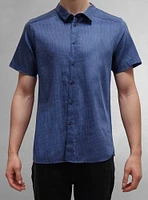 Chemise décontractée en stretch à manches courtes pour hommes